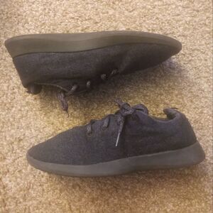 AllBirds Wool Runners Black/Charcoal Gray Men's Size 9, PRE-OWNED